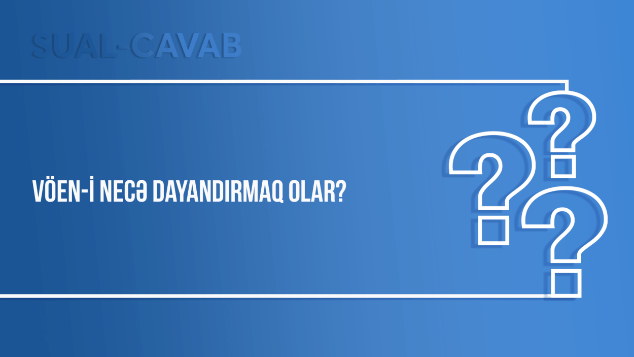 VÖEN nasıl durdurulur?